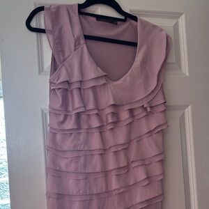 The Limited Layered Mauve Mini Dress